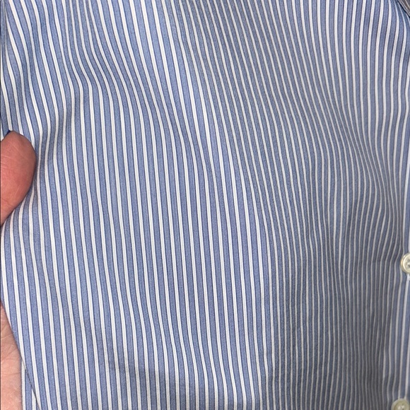 Theory blue and White Striped Shirt - Picture 4 of 8